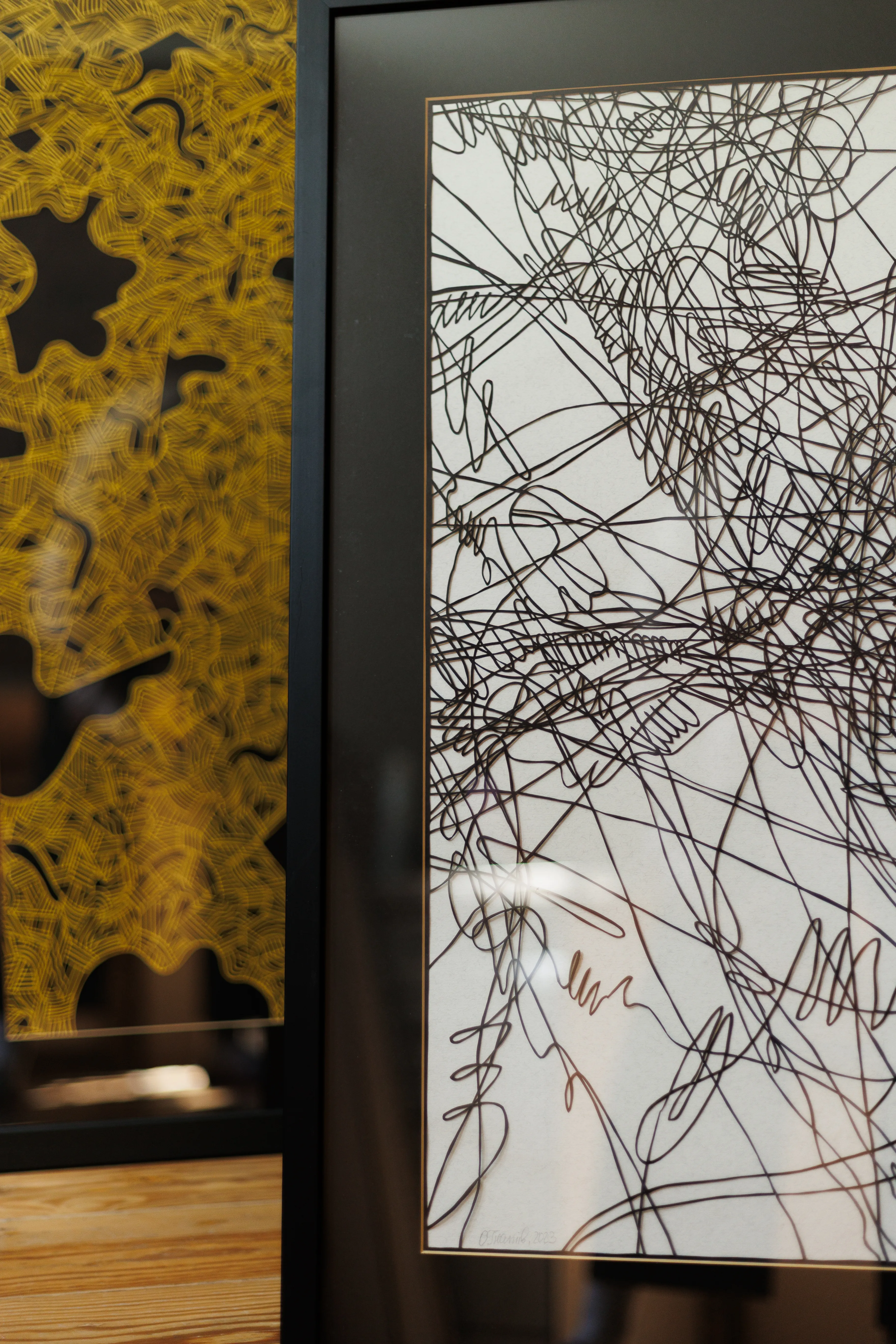 Image of Current by Olha Hnativ, size: 70х50, made of Paper, papercutting, Papercut medium, from Lviv, priced at $700 Photo 3 of 4.