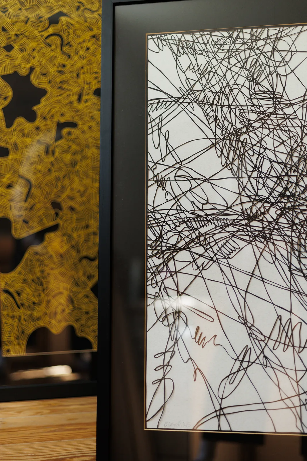 Image of Current by Olha Hnativ, size: 70х50, made of Paper, papercutting, Papercut medium, from Lviv, priced at $700 Photo 3 of 4.