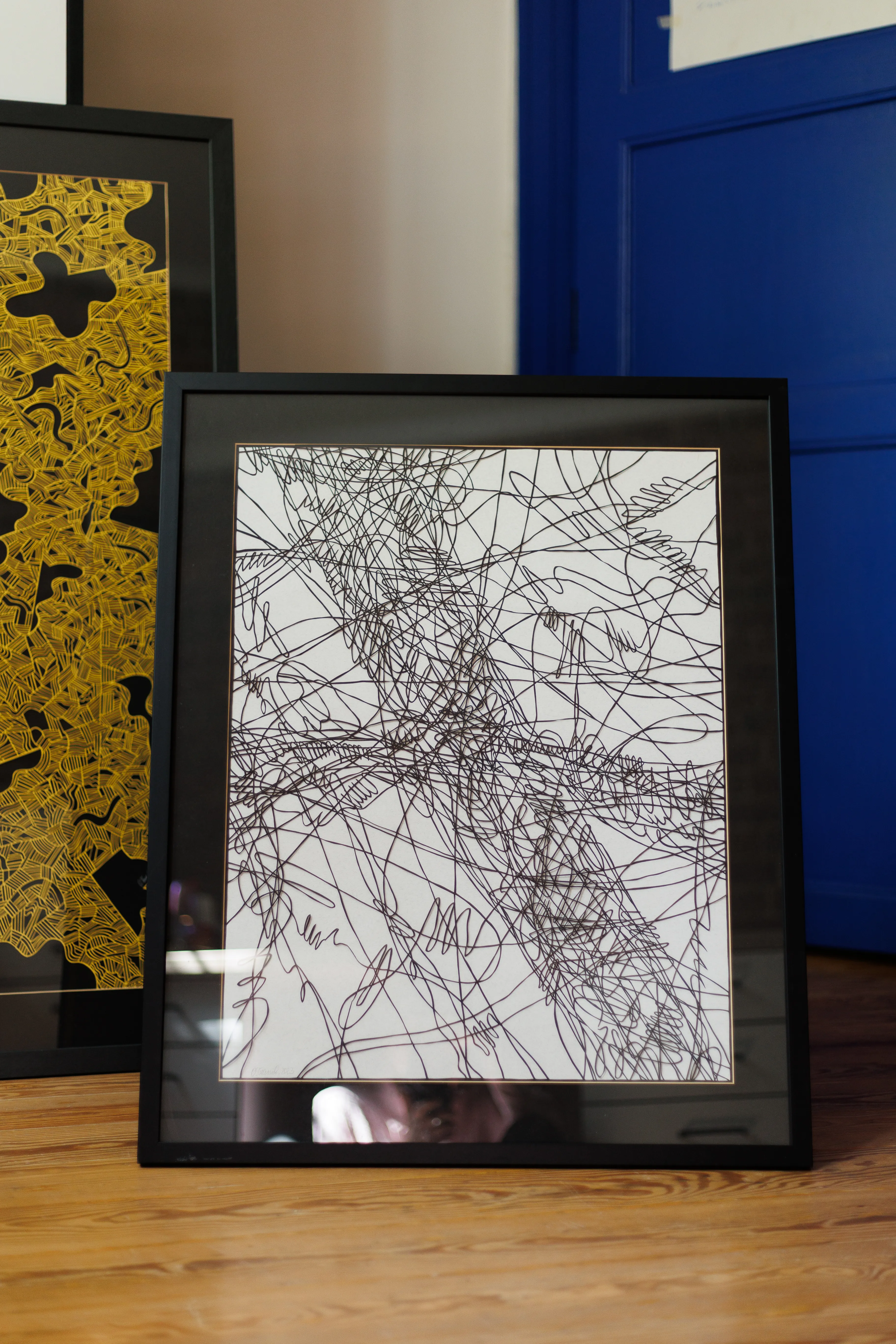 Image of Current by Olha Hnativ, size: 70х50, made of Paper, papercutting, Papercut medium, from Lviv, priced at $700 Photo 4 of 4.