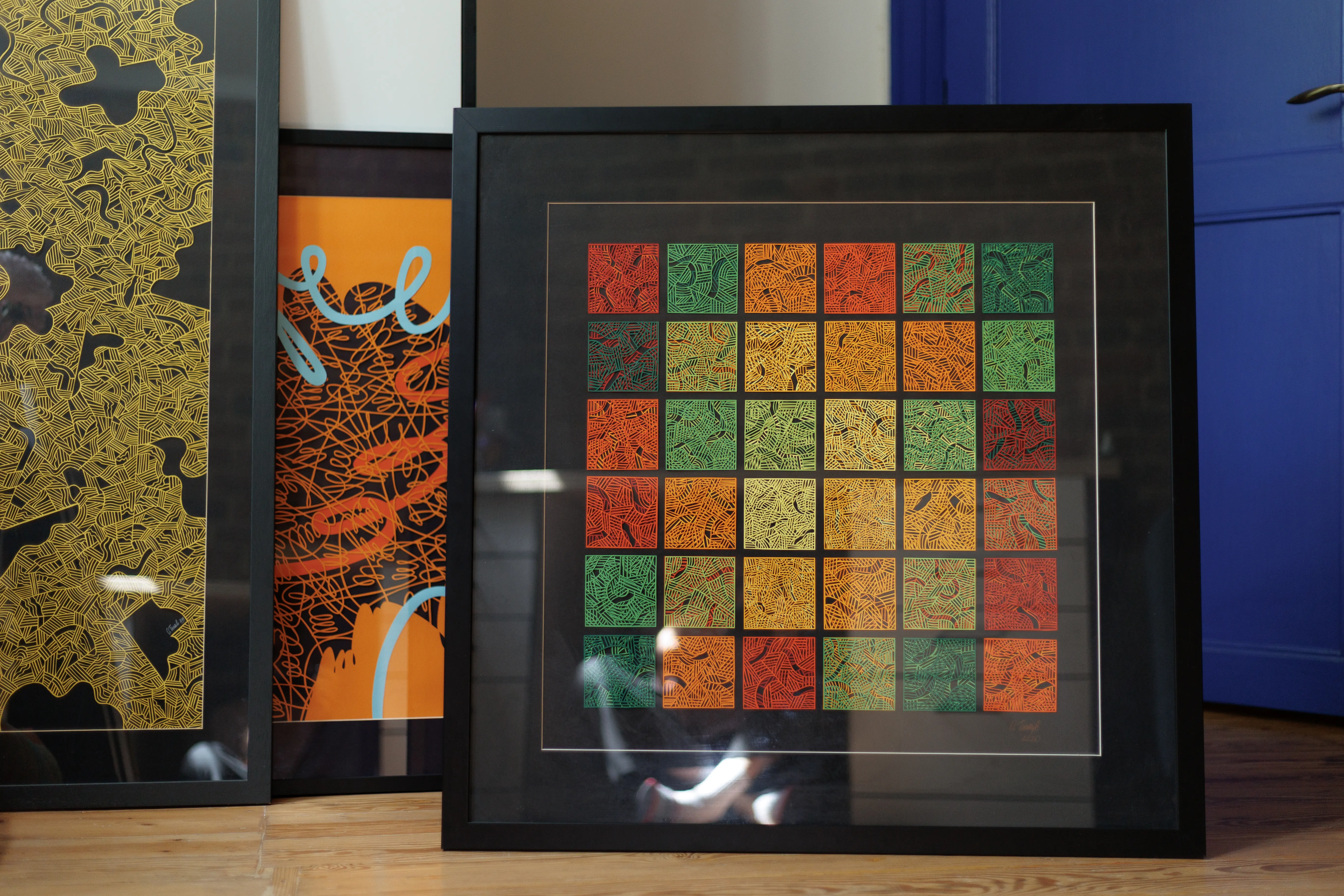 Image of Comforting piece by Olha Hnativ, size: 100х100, made of Paper, papercutting, Papercut medium, from Lviv, priced at $2000 Photo 4 of 4.