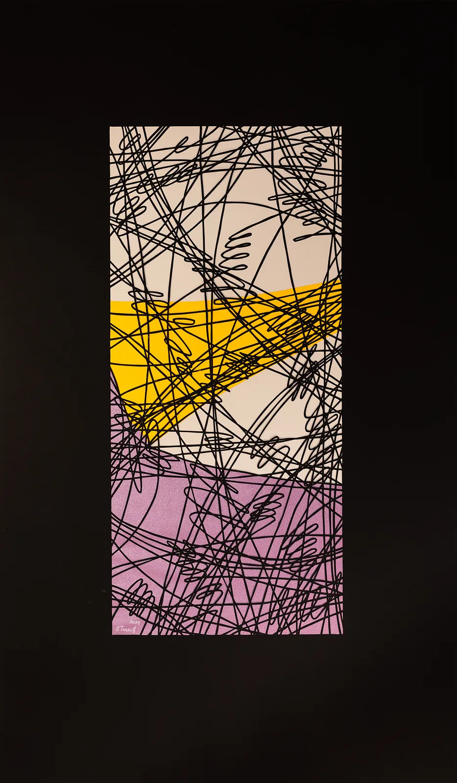 Image of Appliqué 2 by Olha Hnativ, size: 100x60cm, made of Paper, papercutting, Papercut medium, from Lviv, priced at $700 Photo 1 of 2.