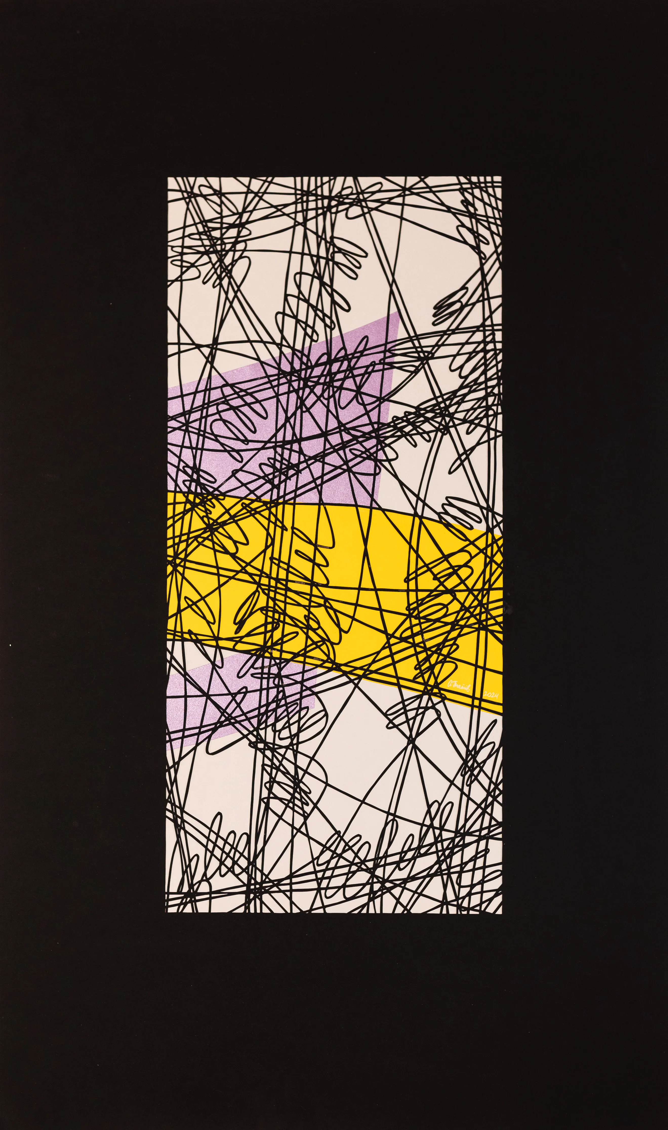 Image of Appliqué 3 by Olha Hnativ, size: 100x60cm, made of Paper, papercutting, Papercut medium, from Lviv, priced at $650 Photo 1 of 3.