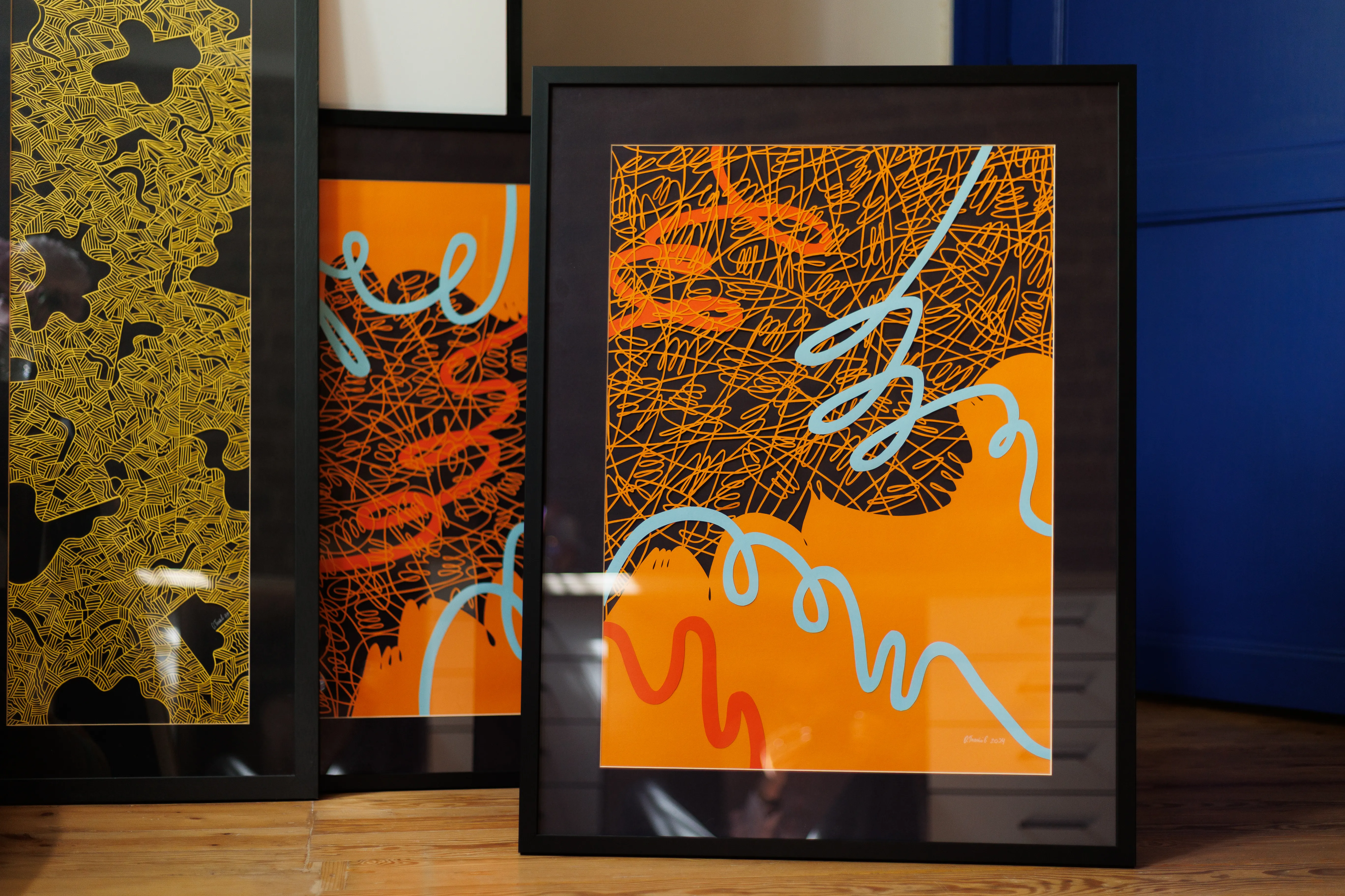 Image of Orange 1 by Olha Hnativ, size: 70х50, made of Paper, papercutting, Papercut medium, from Lviv, priced at $700 Photo 3 of 3.