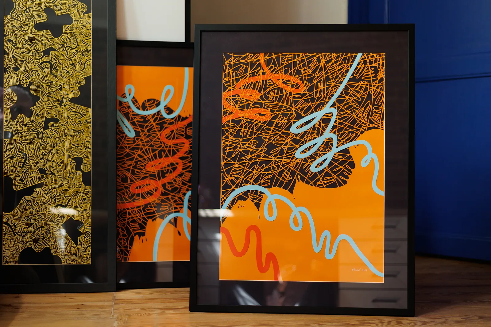Image of Orange 1 by Olha Hnativ, size: 70х50, made of Paper, papercutting, Papercut medium, from Lviv, priced at $700 Photo 3 of 3.