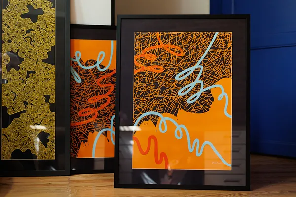 Image of Orange 1 by Olha Hnativ, size: 70х50, made of Paper, papercutting, Papercut medium, from Lviv, priced at $700 Photo 3 of 3.
