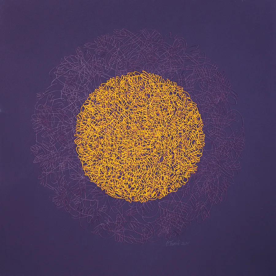 Image of Radiance 2 by Olha Hnativ, size: 60х60, made of Paper, papercutting, Papercut medium, from Lviv, priced at $1600