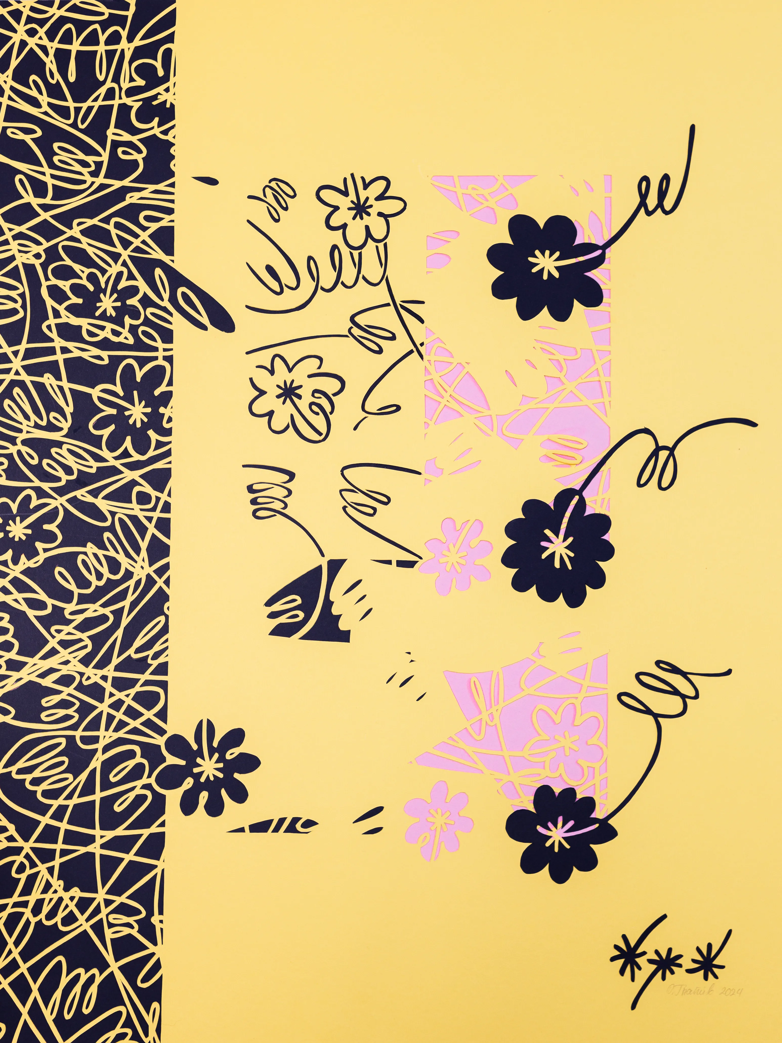 Image of Floral by Olha Hnativ, size: 58х44, made of Paper, papercutting, Papercut medium, from Lviv, priced at $550
