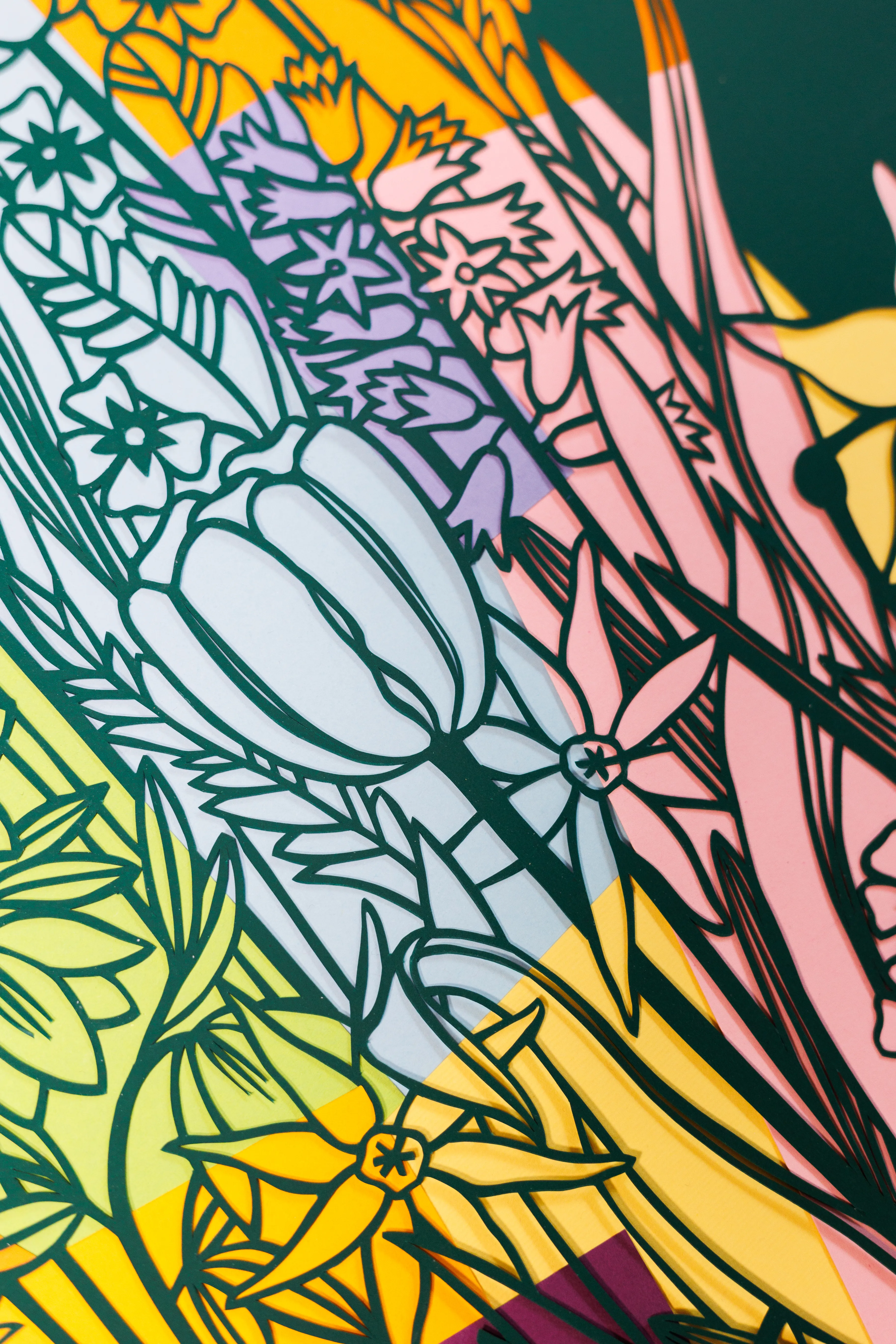 Image of Blossom by Olha Hnativ, size: 70х50, made of Paper, papercutting, Papercut medium, from Lviv, priced at $700 Photo 4 of 4.