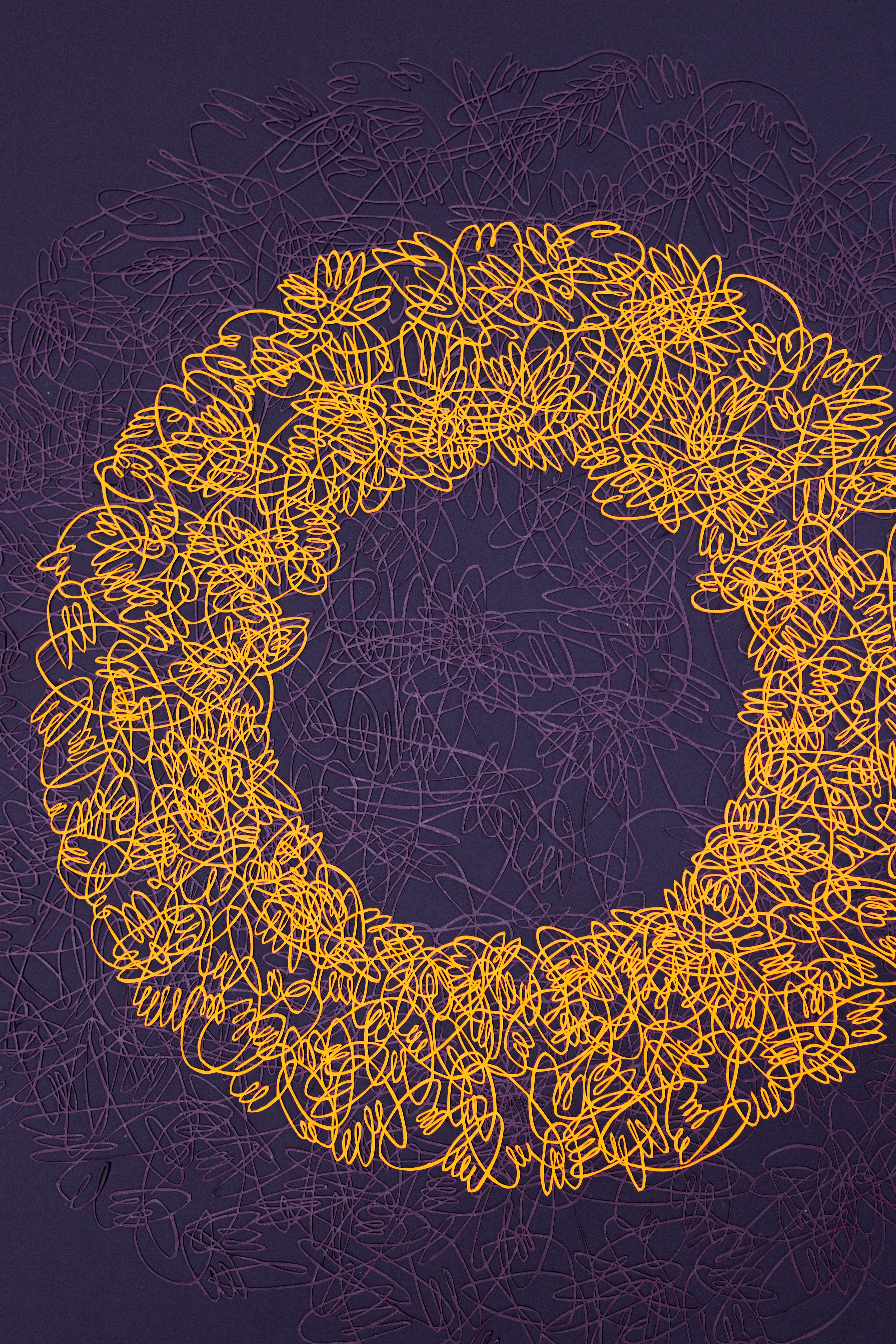 Image of Radiance 1 by Olha Hnativ, size: 60х60, made of Paper, papercutting, Papercut medium, from Lviv, priced at $1600 Photo 3 of 4.