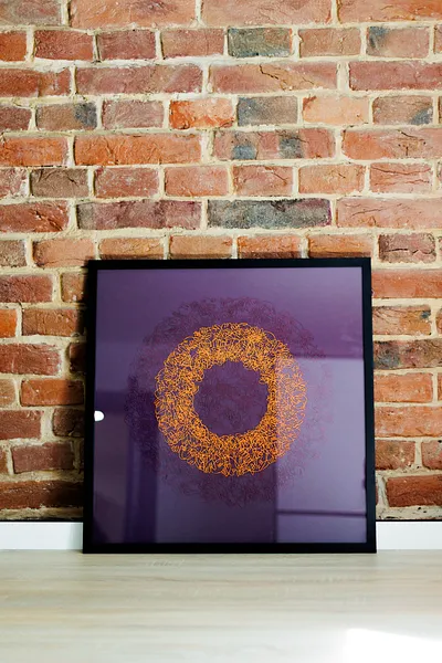 Image of Radiance 1 by Olha Hnativ, size: 60х60, made of Paper, papercutting, Papercut medium, from Lviv, priced at $1600 Photo 4 of 4.