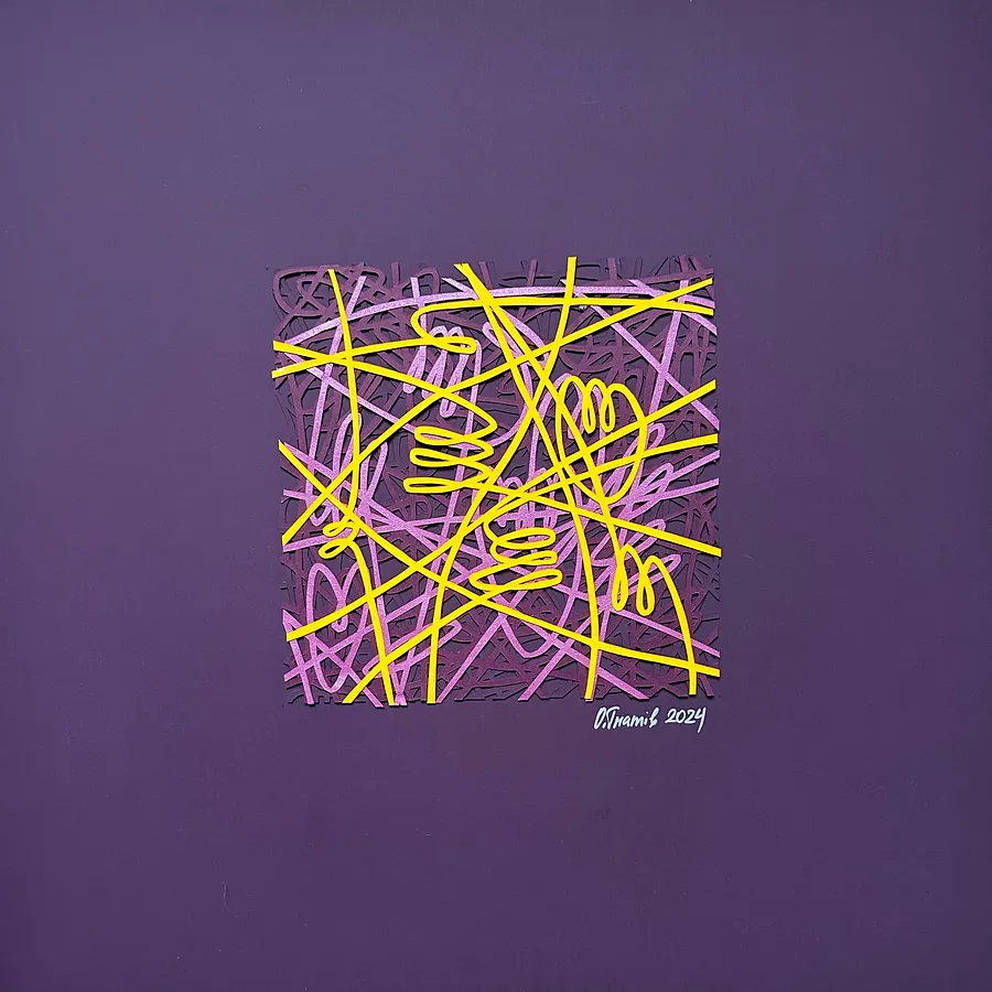 Image of Square 2 by Olha Hnativ, size: 36x35, made of Paper, papercutting, Papercut medium, from Lviv, priced at $200