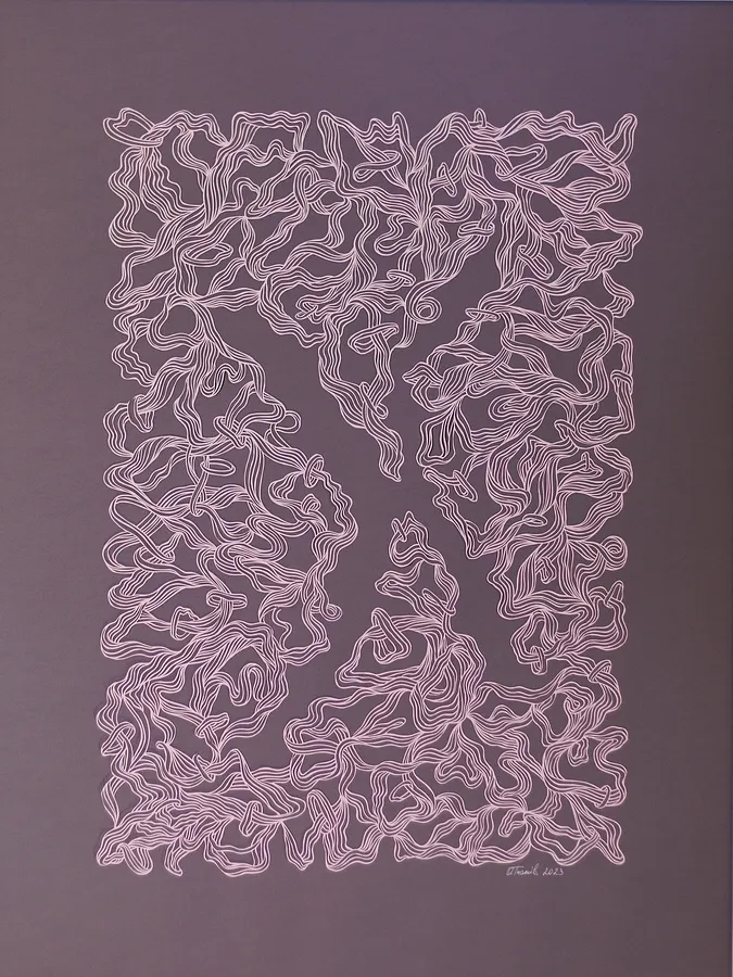 Image of Pink by Olha Hnativ, size: 80х60, made of Paper, papercutting, Papercut medium, from Lviv, priced at $700