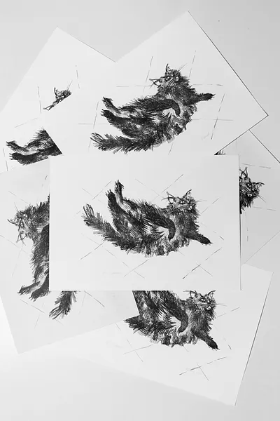 Image of Murashka (an Ant) by Olha Hnativ, size: 32х45, lithograph medium, from Львів, priced at $75 Photo 2 of 2.
