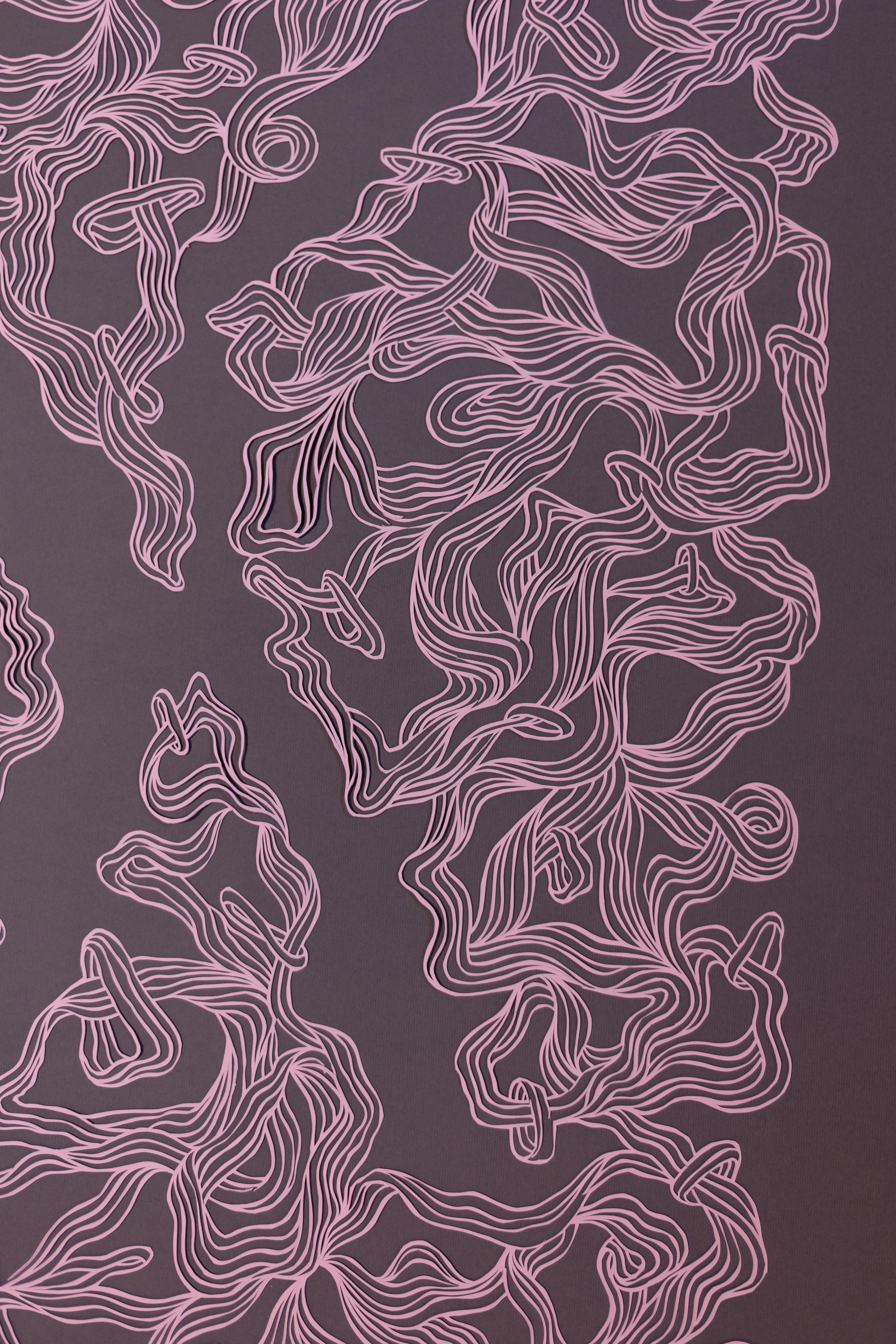 Image of Pink by Olha Hnativ, size: 80х60, made of Paper, papercutting, Papercut medium, from Lviv, priced at $700 Photo 3 of 4.