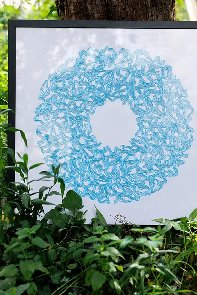 Image of Tension by Olha Hnativ, size: 90х90, made of Paper, papercutting, Papercut medium, from Lviv, priced at $800 Photo 4 of 5.