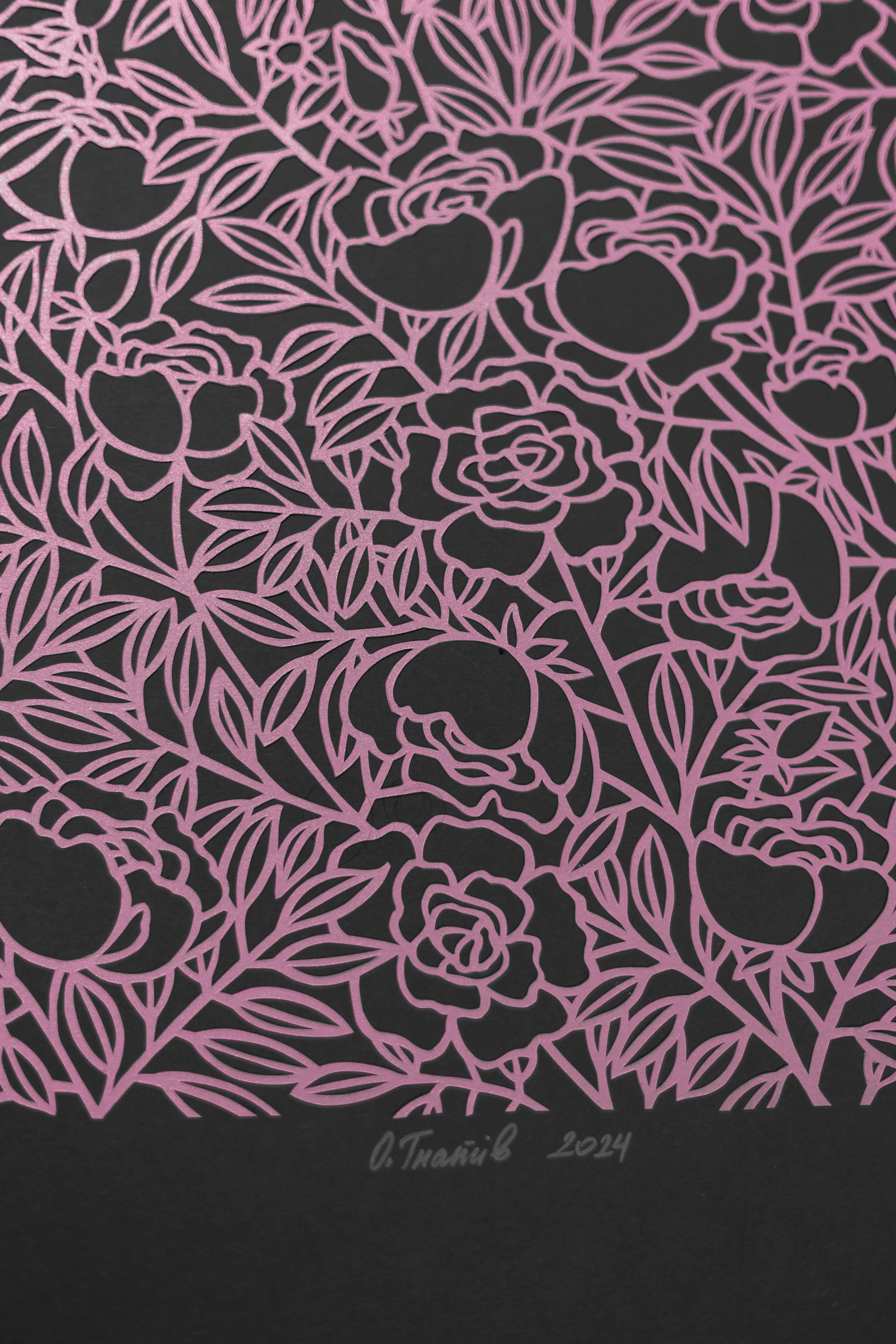 Image of Summer garden by Olha Hnativ, size: 68х98, made of Paper, papercutting, Papercut medium, from Lviv, priced at $700 Photo 3 of 4.