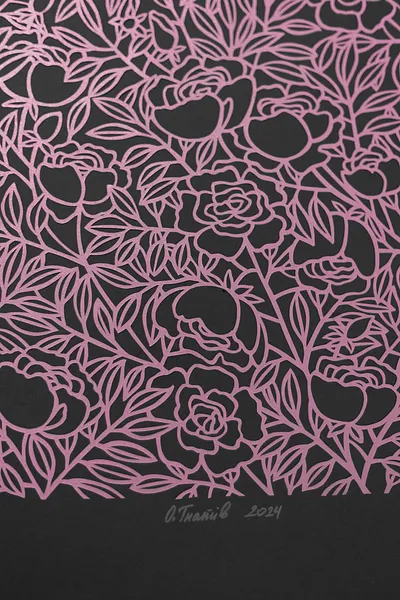 Image of Summer garden by Olha Hnativ, size: 68х98, made of Paper, papercutting, Papercut medium, from Lviv, priced at $700 Photo 3 of 4.