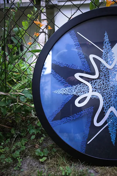 Image of Christmas Star by Olha Hnativ, size: 60х60, made of Paper, papercutting, Papercut medium, from Львів Photo 4 of 5.