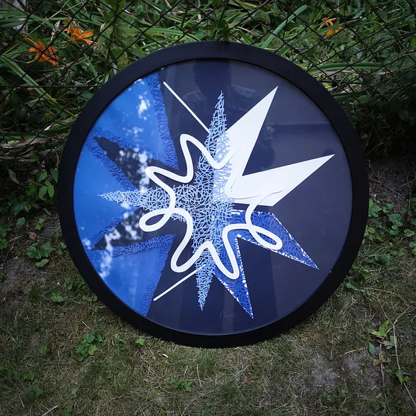 Image of Christmas Star by Olha Hnativ, size: 60х60, made of Paper, papercutting, Papercut medium, from Львів Photo 5 of 5.