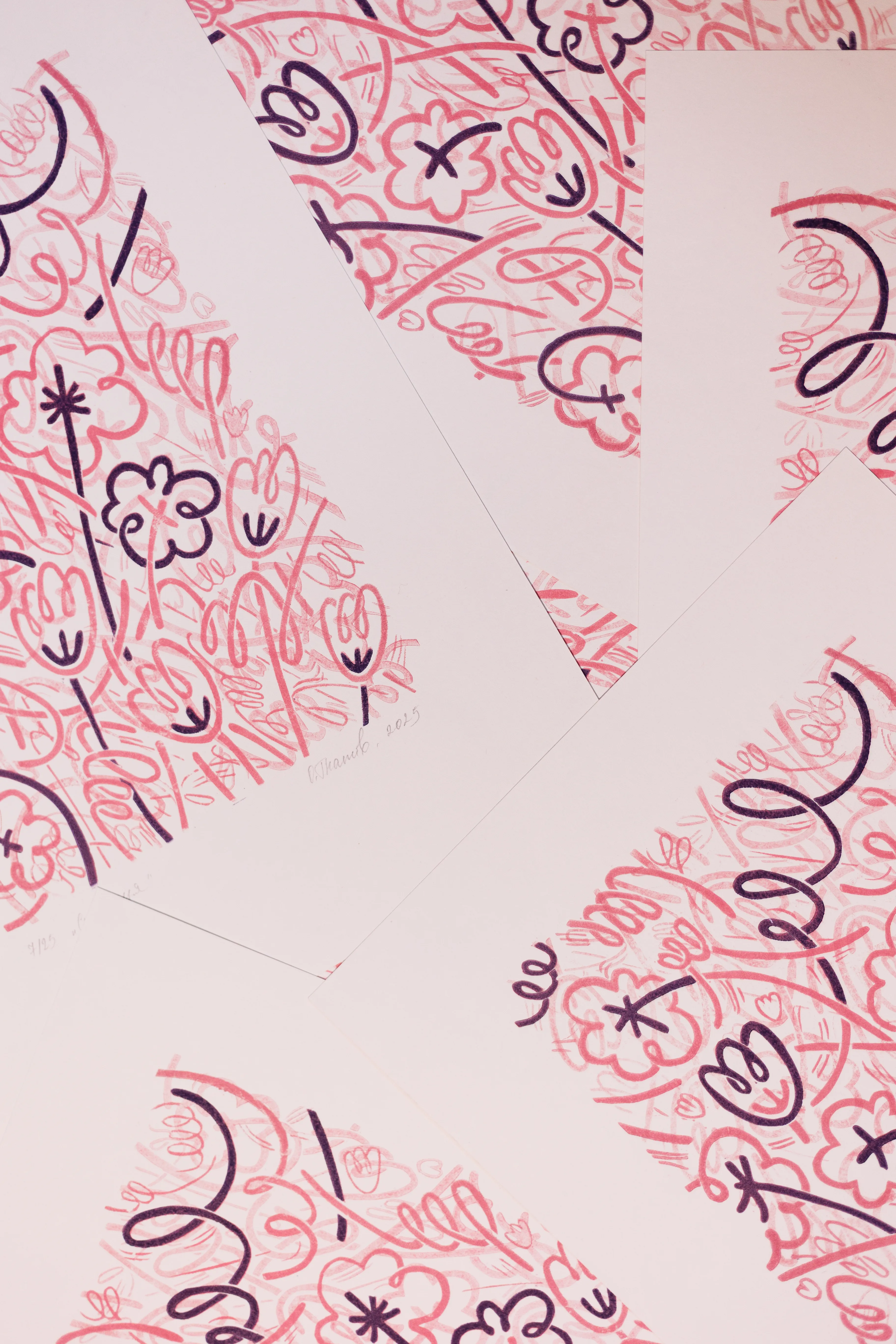 Image of Stems by Olha Hnativ, size: 37х27, Linocut medium, priced at $50 Photo 3 of 3.