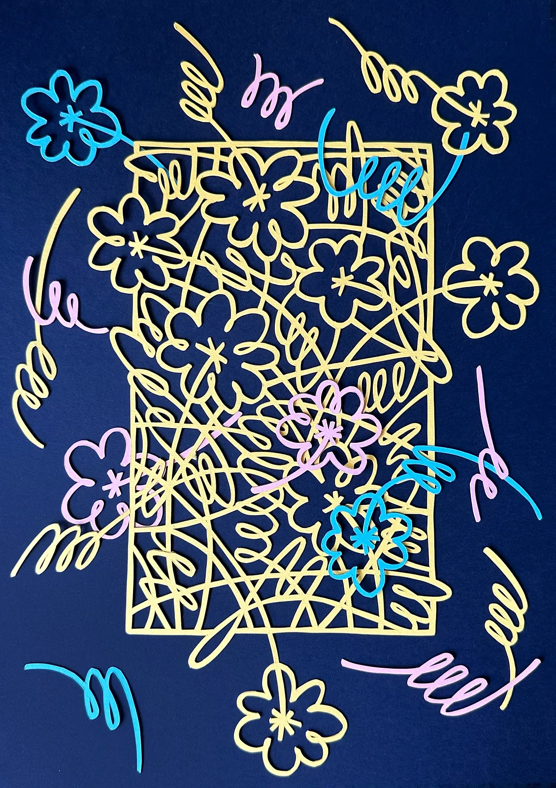 Image of Postcard by Olha Hnativ, size: 35х25, made of Paper, papercutting, Papercut medium